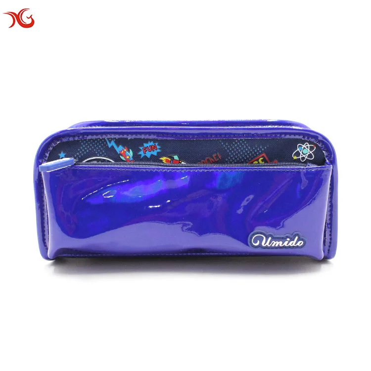 2022 Hot Sale Allover Printing Pattern Double Pocketspencil Case Custom Pvc Pencil Bag Pencil Box Stationery