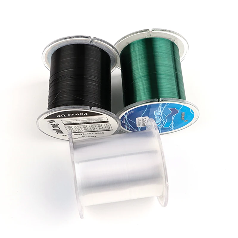 
High Quality Wholesale 500m All Size Super Strong Nylon Monofilament Braided Fishing Line 