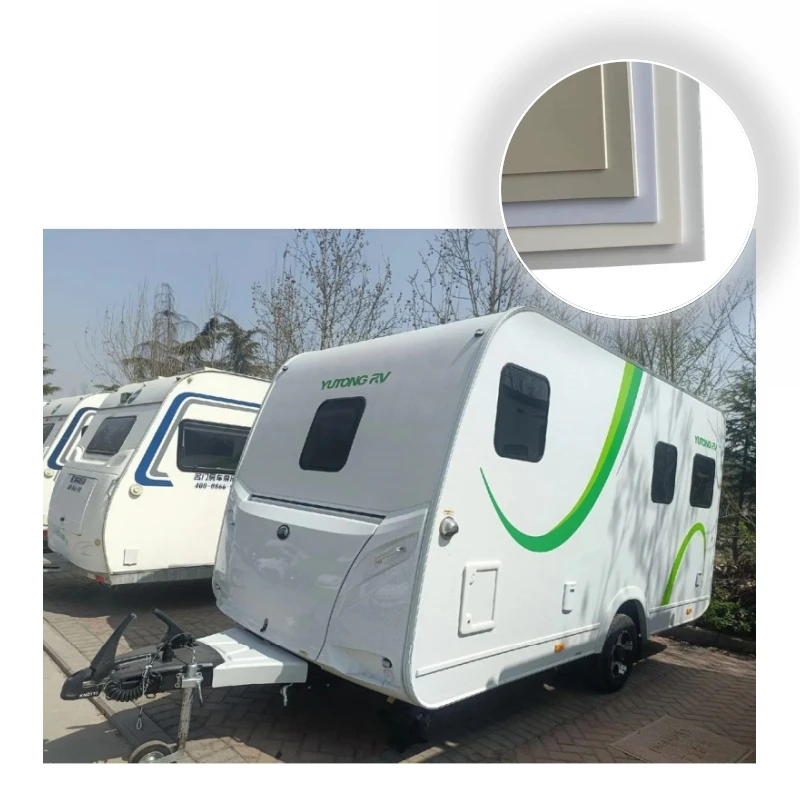 White high light waterproof flat glass fiber board FRP RV body sheet interior wall panels