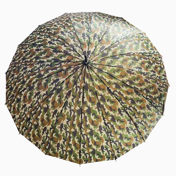 Straight Umbrella Manual Open Large Big 16 Ribs Camouflage for Promotion Gift the Rain Long Umbrellas