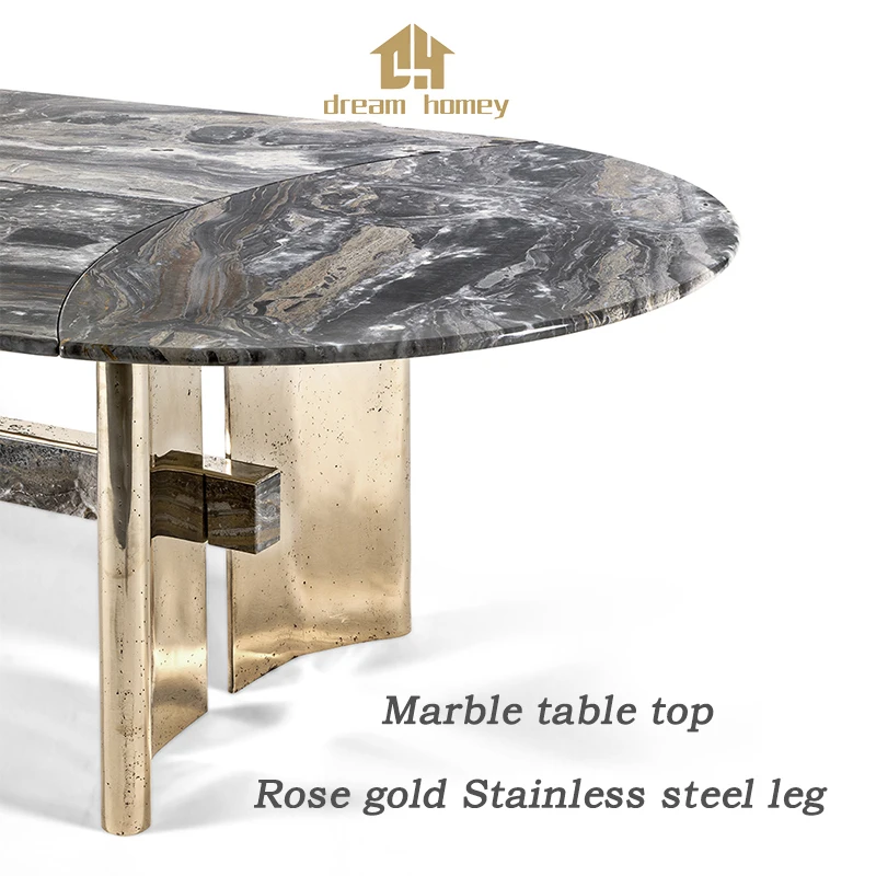 Dining Table and Chair Set Luxury Modern Marble Texture Restaurant Home Furniture Dining Room Dinning Table Set Gym Kids Seat