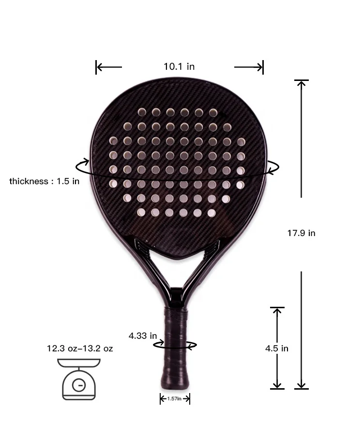 Outdoor Stringing Machines Pendant Paddle Beach Tennis Racket Carbon Fiber Power Lite Pop