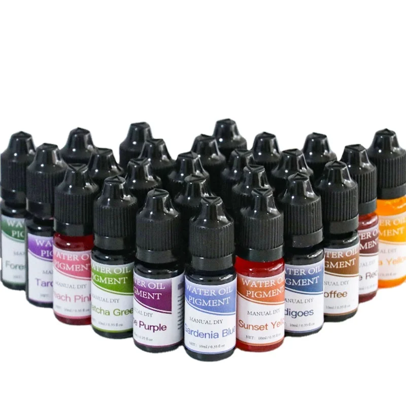 Высококачественный жидкий пигмент аквамасляного цвета, 24 цвета, для самостоятельного изготовления банных шариков и мыла
