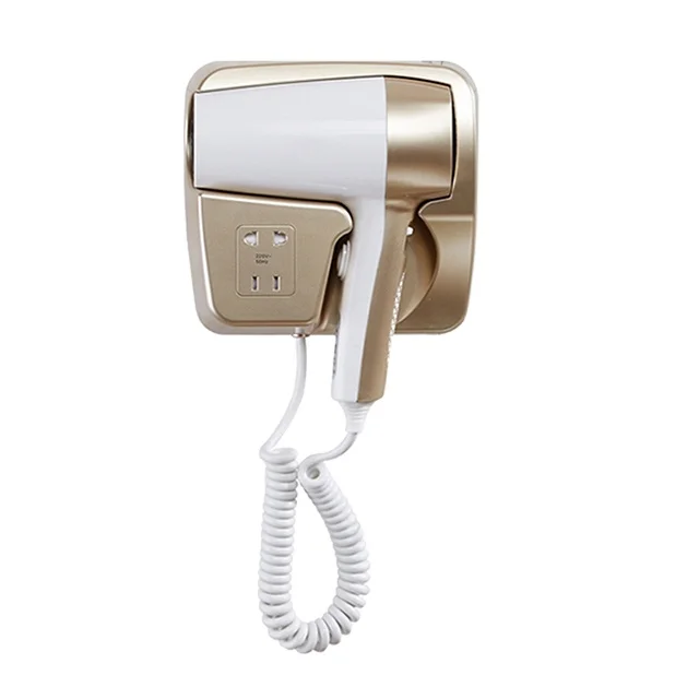 FANREIGN DB-2115 Bathroom Hotel Hair Dryer With Shaver Socket Wall Mounted Hair Dryer Factory Supply