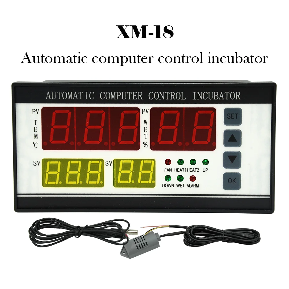 Полностью автоматическая куриных яиц инкубатор контроллер температуры Индия XM-18 инкубатор влажности контроллер