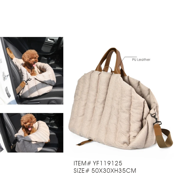 25 Pounds Fashionable Small Dog Handbag Car Seat Carrier Bag Pet Travel Carrier Bag