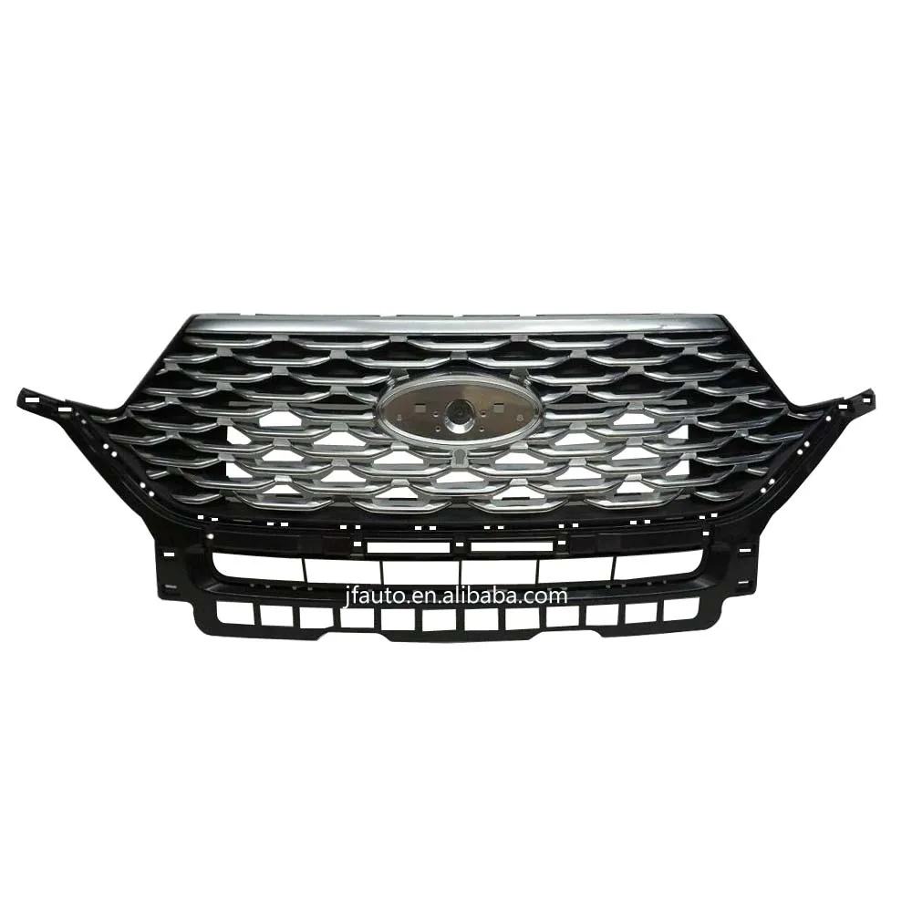 New design luxury style matt silver car grille for ford explorer 2020