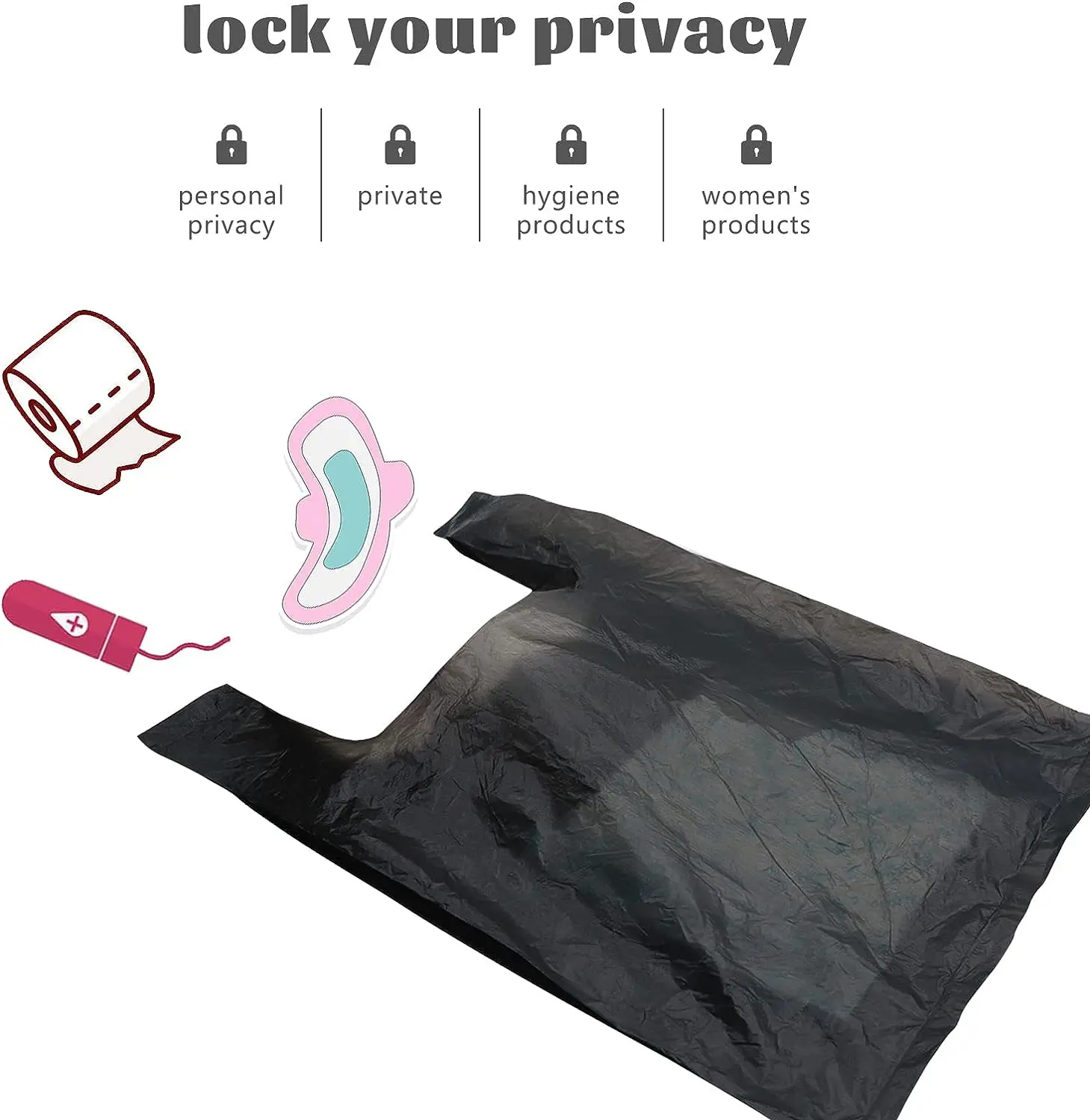 Disposed trash Bag and Mini Garbage Bag Made of PE Material for Outdoors