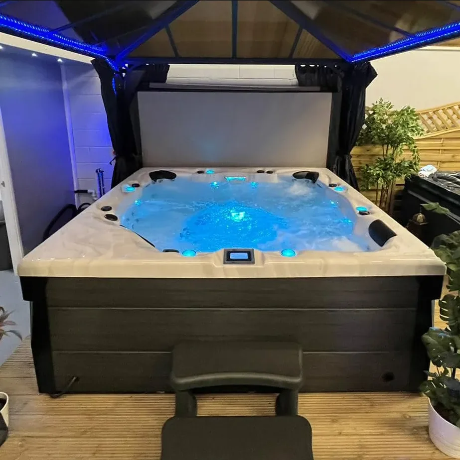 China manufacturers inground hottub balboa outdoor spa pool for 5 person jacuzzier