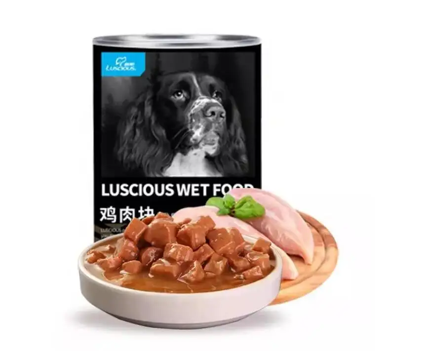 Консервированная еда для собак 375 г/банка формула курицы/говядины может смешиваться с едой питанием и прикормом закуски влажной
