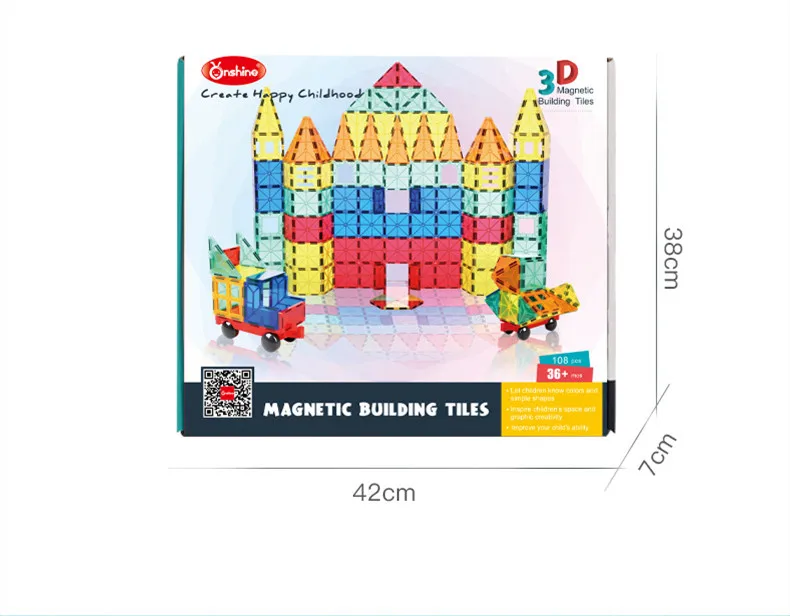 Популярные товары, цветная Магнитная пленка с окошком, 108 шт. в комплекте, магнитные детские развивающие игрушки