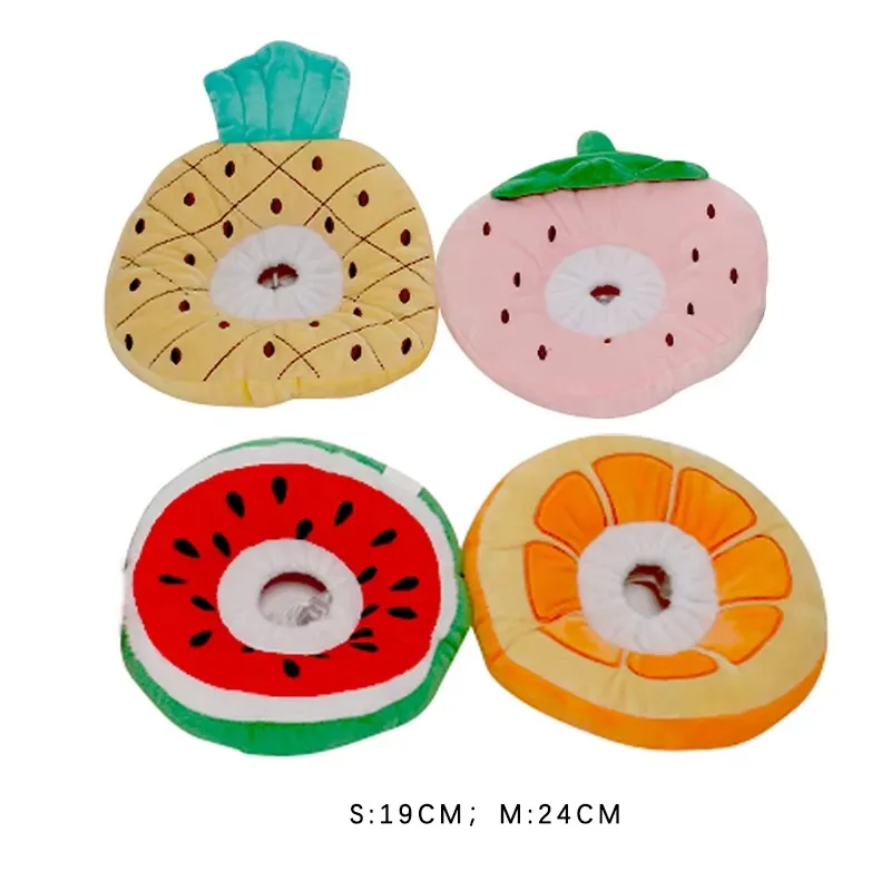 Soft Pp Cotton Adjustable Circle Fruit Design Cat Elizabeth Collar