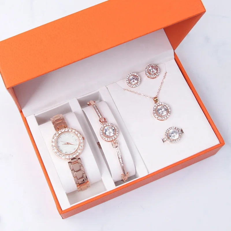 Luxury Casual Jewelry Bracelet Set Starry Sky Ladies Women Watch Casual Alloy Band Quartz Wristwatch Women Quartz Watches