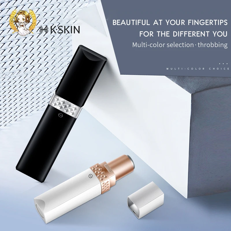 KSKIN Custom OEM/ODM Women Mini Shave Underarm leg Face Hair Remover lipstick shaver