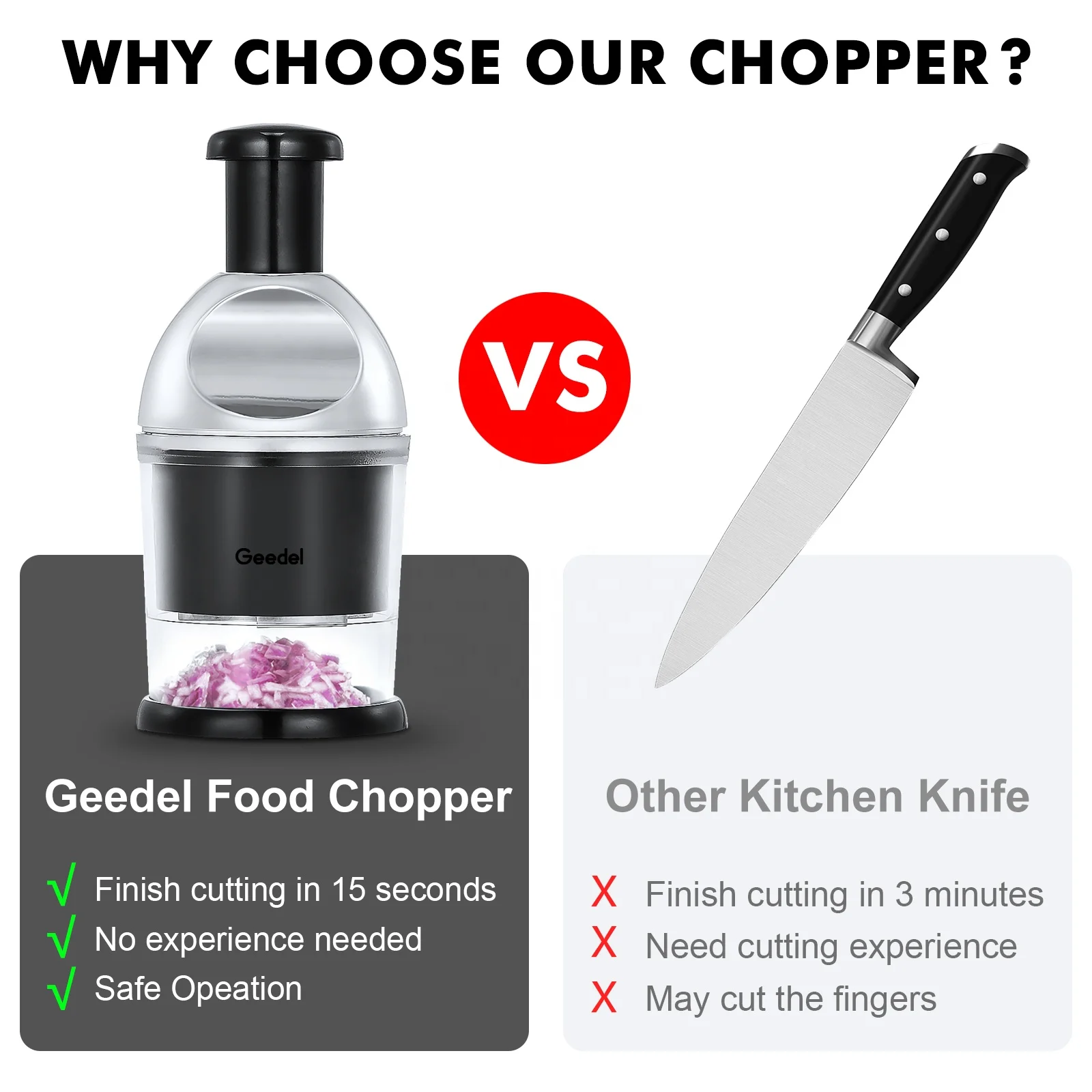 Food onion chopper hand slap food manual chopper vegetable chopper