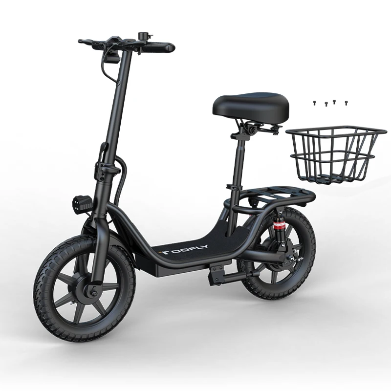 2024 14 inch 48V 350w fat tire fast 2 wheel electric scooter source factory