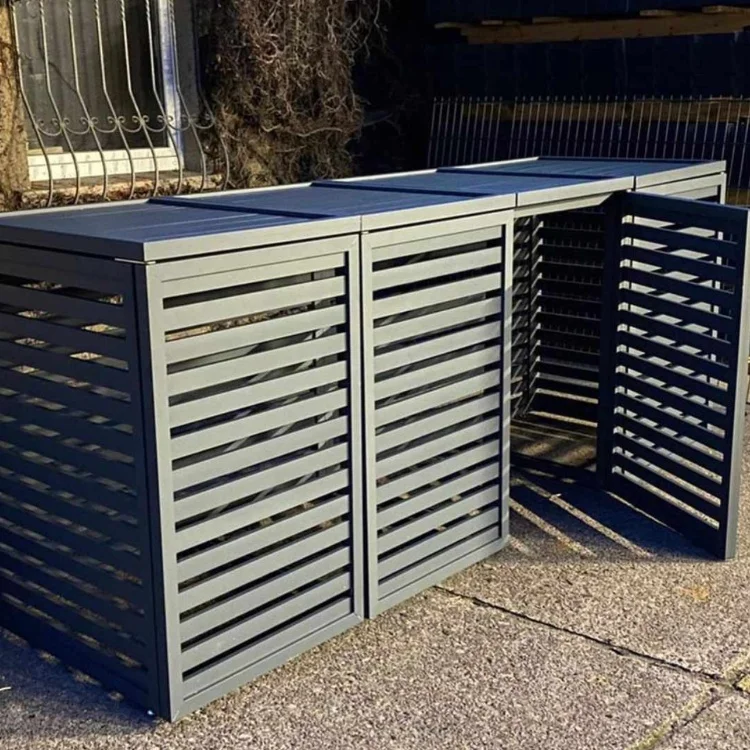 New design garden sets Waterproof Trash Can Cover Bin with Tiered Lid 3er Garbage Bins For Outdoor