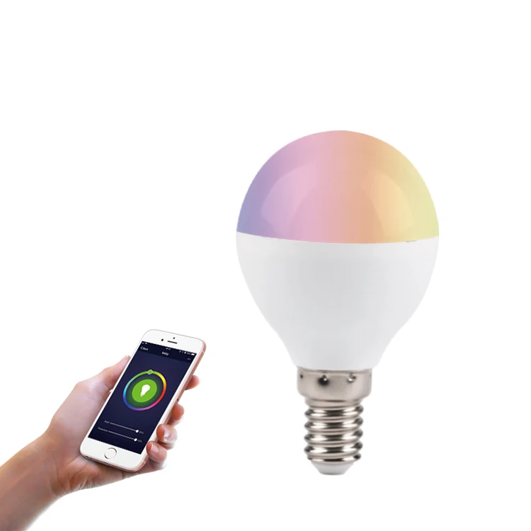 
Amazon Alexa Google Assistant Voice Control GU10 LED Bulb Dimmable, RGB GU10 Smart Spot Light Bulb 5W 