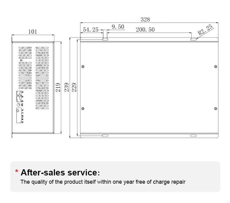 HY-T150-HX 120w Co2 Laser Power Supply with High Voltage Connector for 100-150w Laser tube Cutting and Engraving Machine