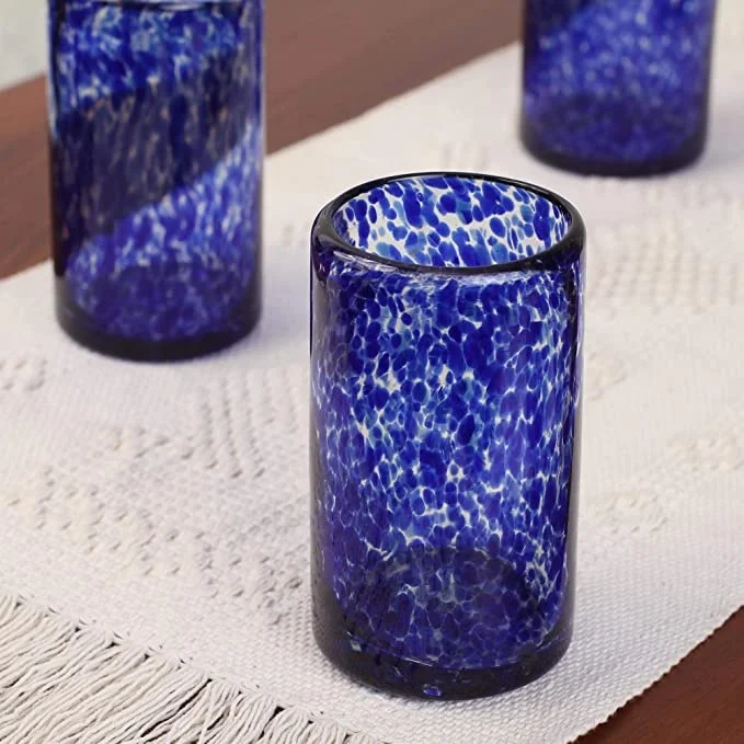 Samyo Mercury Glass Speckled Round Votive Tealight Candle Holders Set for Weddings Centerpieces Home Decor Parties