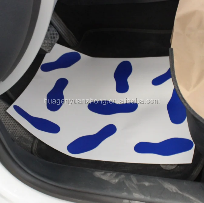 White Coating Paper Foot Mats Disposable Paper Car Mats