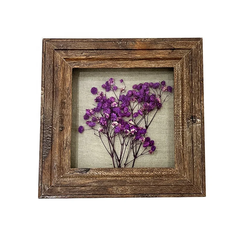 2022 DIY MDF picture frame rustic Box Dried Butterflies Box Square Frames Wholesale Shadow Box Plant Specimen Frame