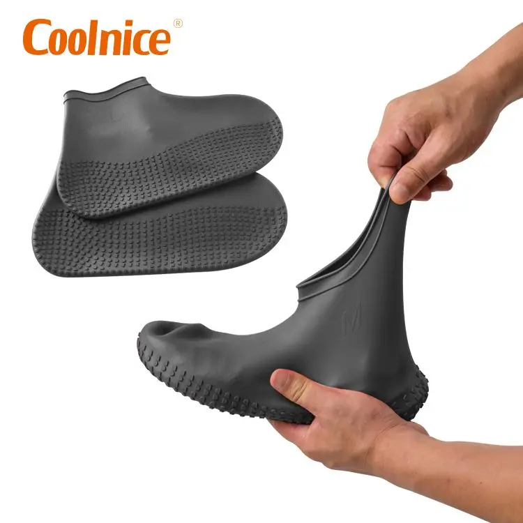 Coolnice Silicone Overshoes Waterproof Non Slip Boot Shoe Cover Protectors For Rain