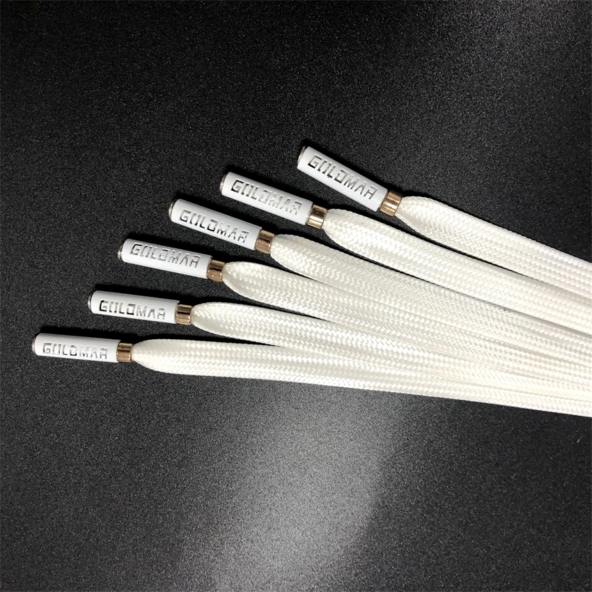 Плетеный с наконечниками 10 мм Толстовка для одежды сильным растягивающим поясом Быстросохнущий белый