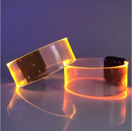 Flashing Light Up Bracelets Cosmic Neon Multicolor LED and Magnetic Clasp Magnetic light-emitting bracelet