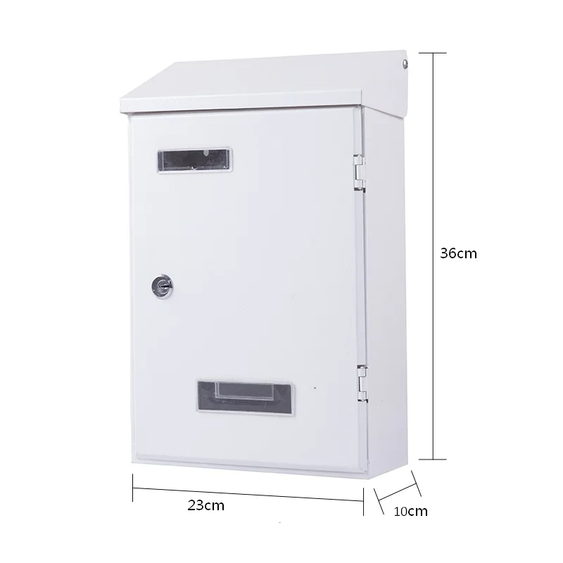 
Most Popular Residential Waterproof mail box Outdoor Wall-mounted Metal Post box Letterbox 