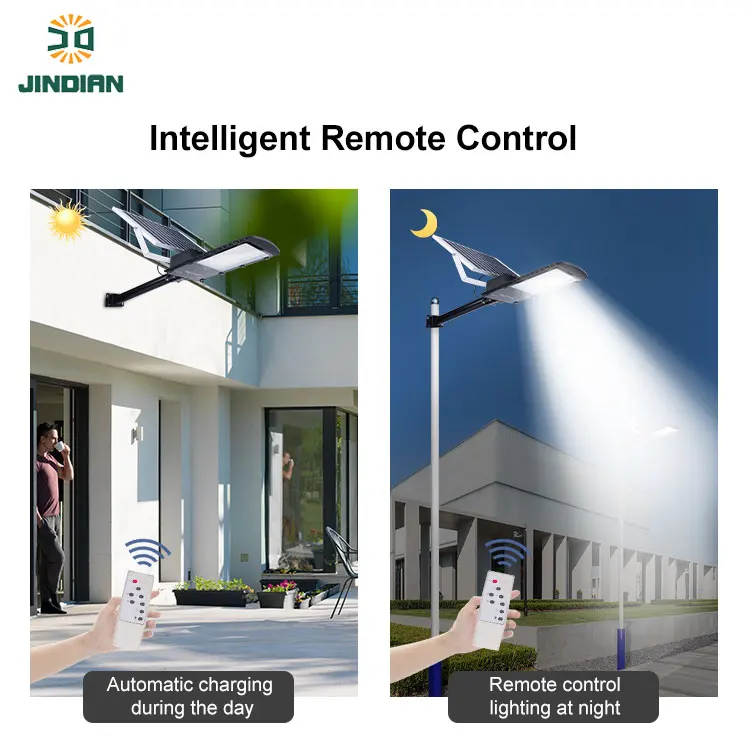 JD High Quality With Power Display 300W solar panel led street light 6000K-6500K