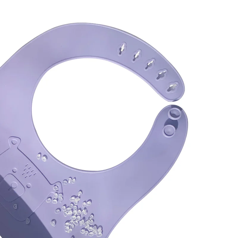 Baby Silicone Bib Comfortable Soft Water Resistant Bib Suitable for Infants and Toddlers to Wear While Feeding