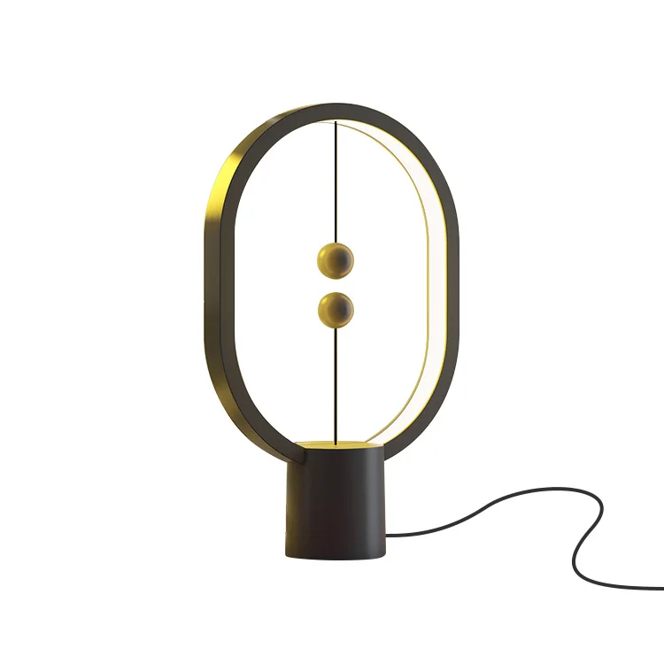 High quality ABS plastic indoor use LED light up balance ball switch lamp