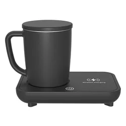2 in 1 coffee mug warmer with wireless charger  Refrigeration/Heating Temperature Control wireless coffee Cup Charger