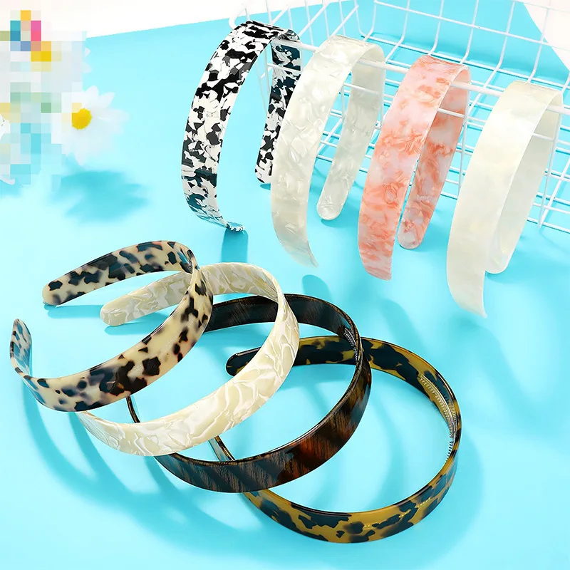 Chun Surplus Fashion hair accessories Acetate Simple hairband Natural Stone Crystal Headbands Hair Hoop OEM