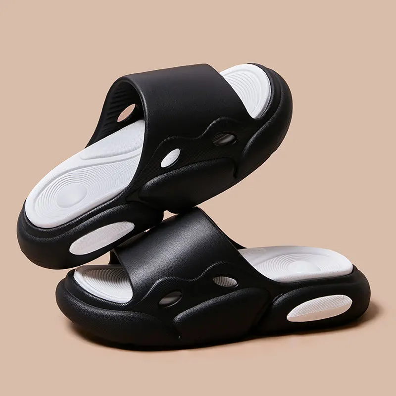 Summer Outwear Outdoor Leisure Couple Sandals Sports Fashion Comfortable Soft Sole Slippers Thick Sole Beach Slippers For Women