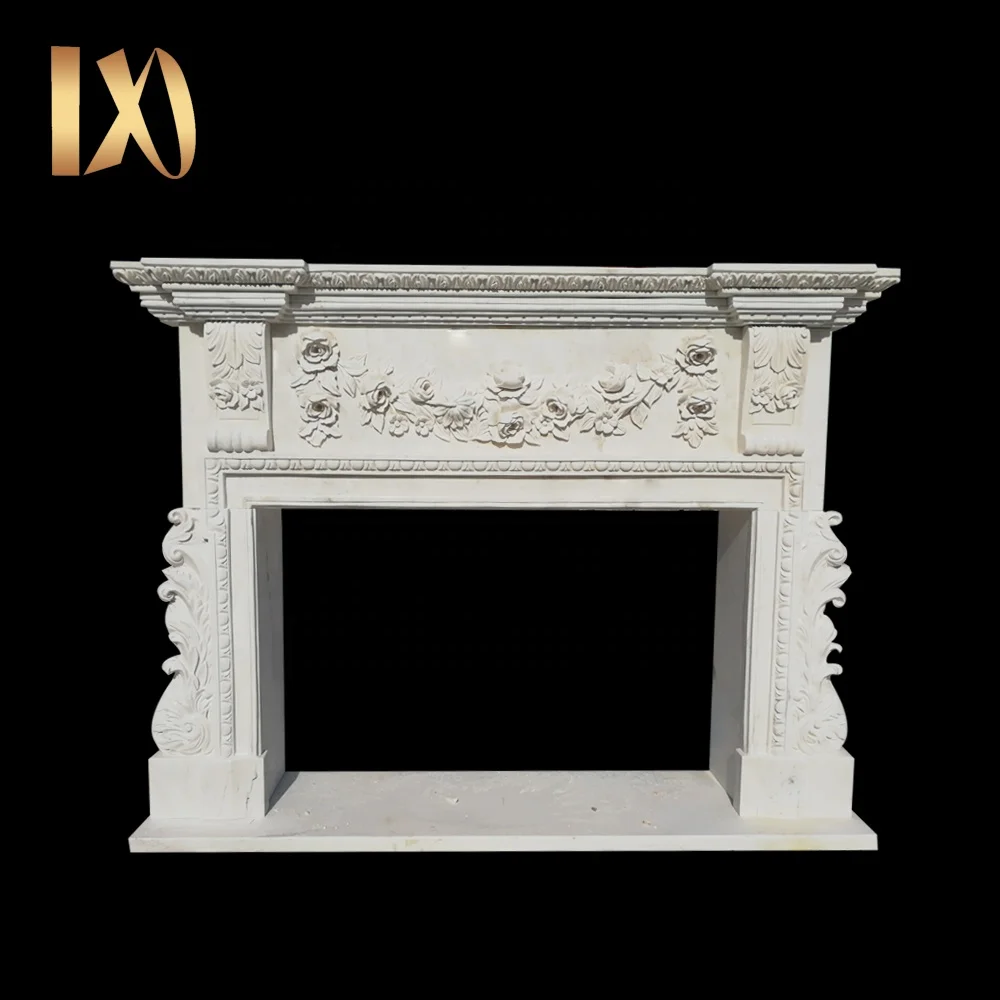 
Marble Mantel fireplace 