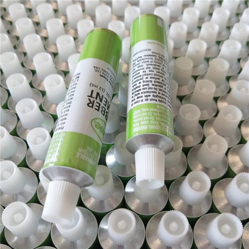 Mouth Closed Cylinder Packing Aluminum Tube 10ml Aluminum Tube With Lid White Black Blue Red