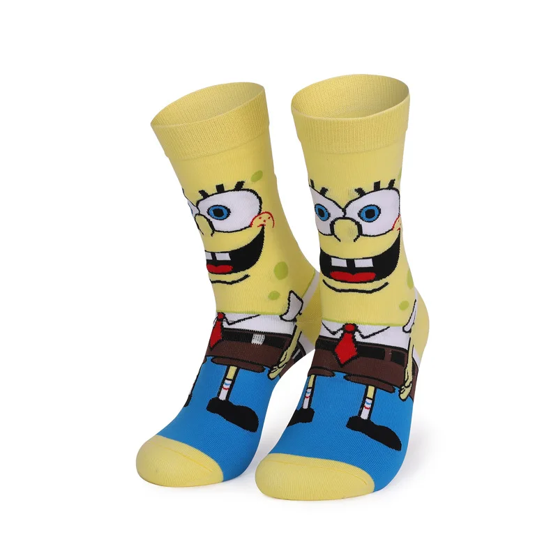 Say Hi To  Patrick Star , Brother Octopus Hot Childhood Unisex Fashion Street Socks