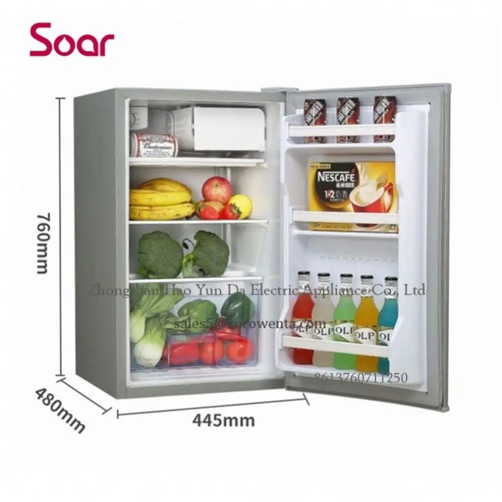 75 Litres Single Door Hotel Guest Room Mini Refrigerator , Built-In Mini Bar Fridge