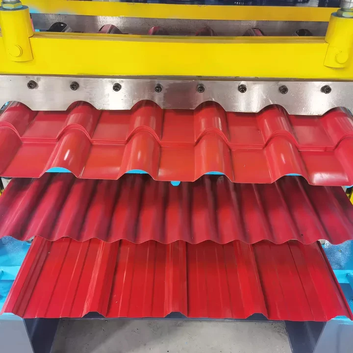 Triple Layer 3 Layer Sheet Metal Roof Profile Roll Forming Machine roofing sheet making machine