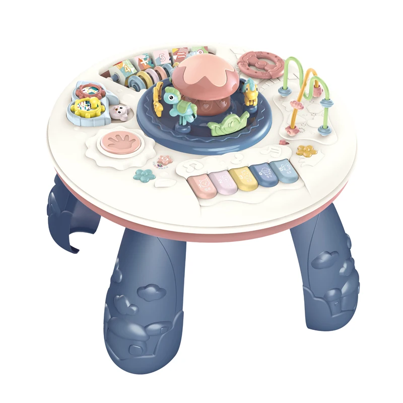 
New arrived learning desk 2 in 1 baby educational table with light and music 