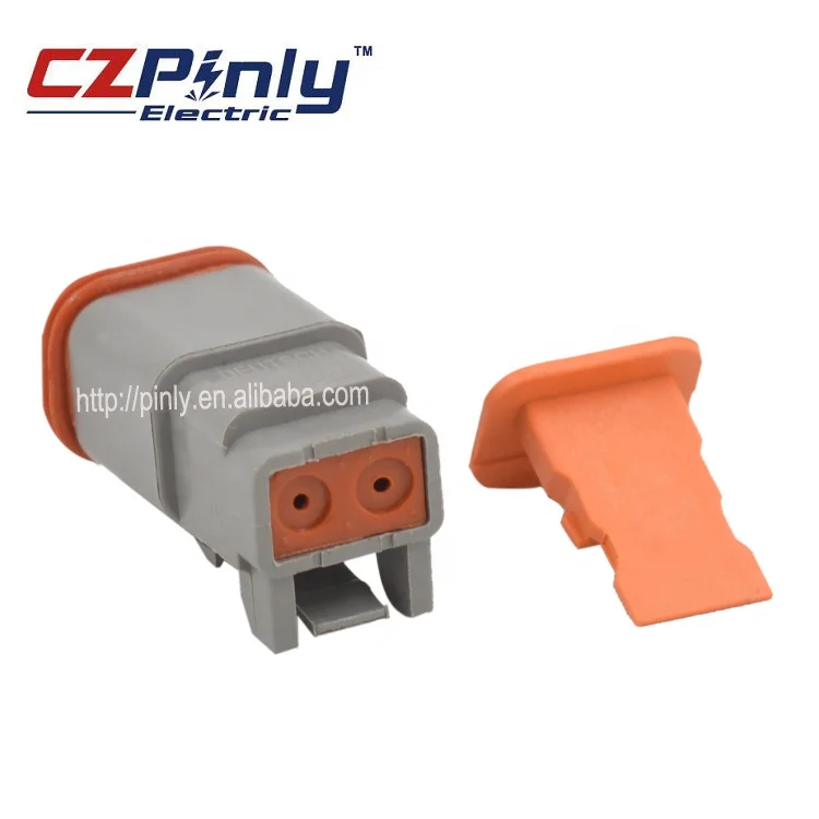 waterproof 2 way AT06-2S female connector dt series deutsch pin