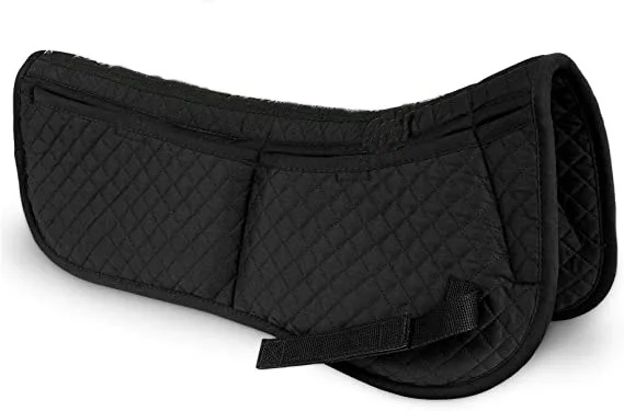 Equestrian Comfort Products Correction Horse Half Saddle Pad with Adjustable Memory Foam