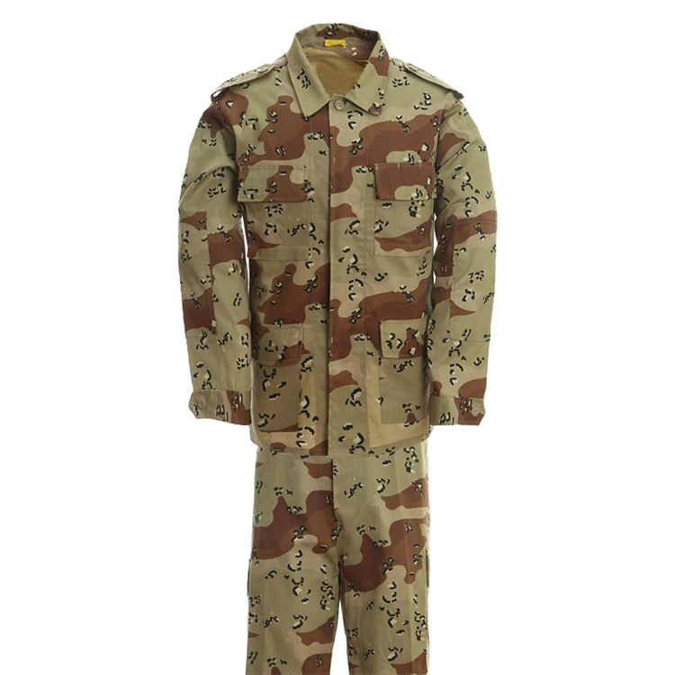 China Supplier Cheap Yemen 6 Color Desert Camouflage Uniform jacket multicam combat tactical t-shirt clothes BDU suit security