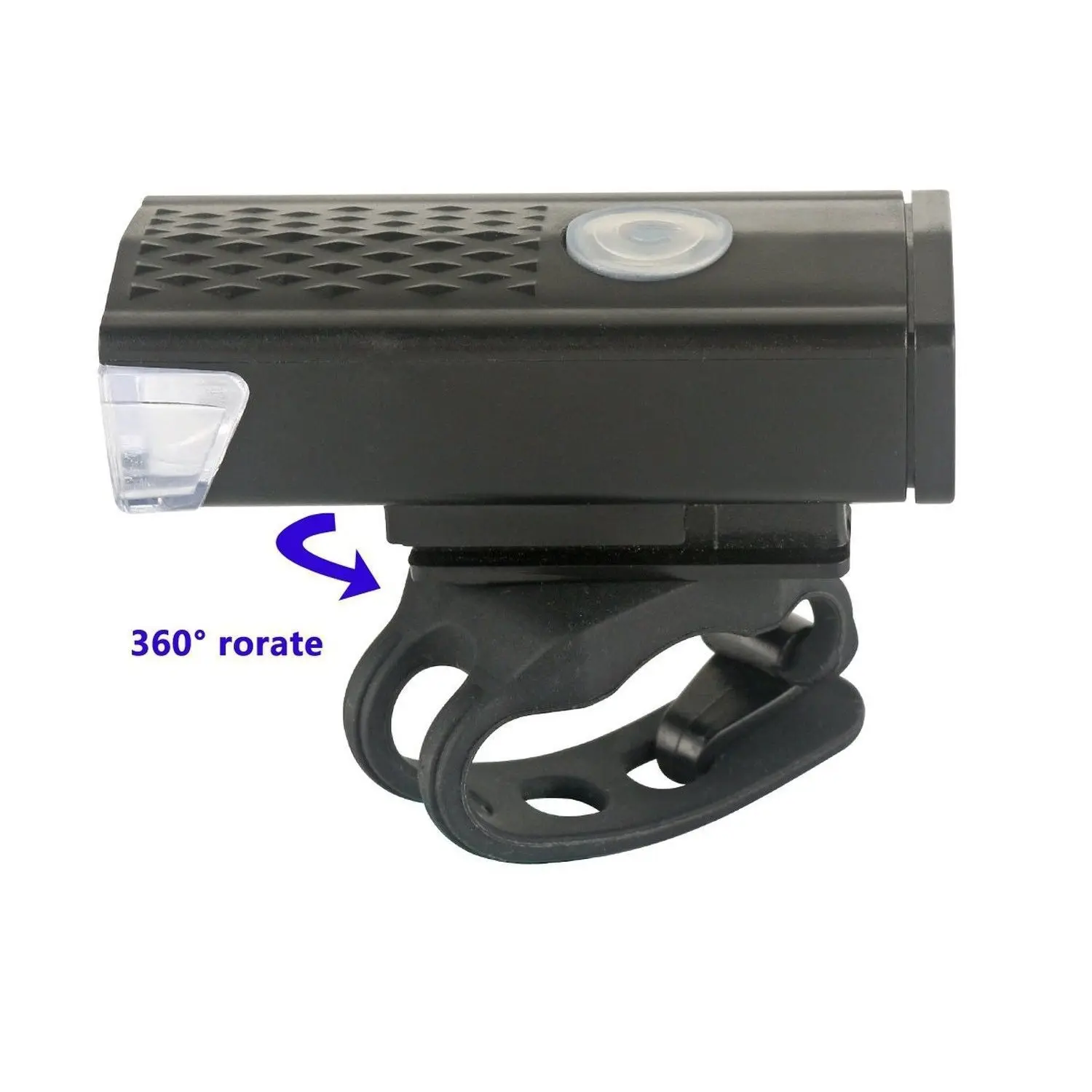 800mAh Bicycle Front Light USB Rechargeable Headlight With Horn 300 Lumen LED Road Bike Lamp Cycle FlashLight