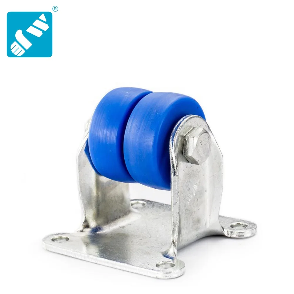 22 series Business machine use blue MC nylon double wheels caster