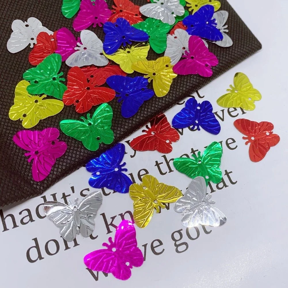 DGM Factory Wholesale Silver Butterfly DIY Loose Sequins For Craft