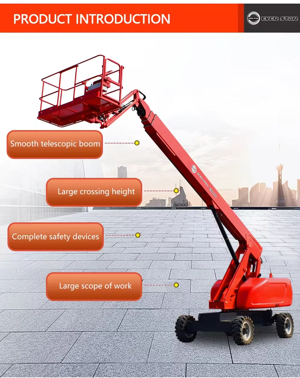 Best Selling High Quality lift aerial work platform Diesel Articulating Boom Aerial Work Platform