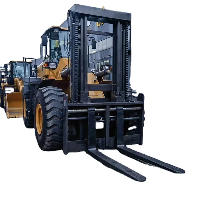 Heavy duty forklift 12 ton rough terrain diesel forklift with fork positioner and side shift